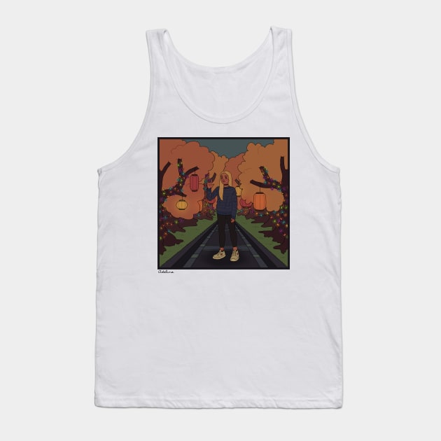 Paper Lanterns Tank Top by greenishsapphire